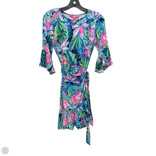 Dress Designer By Lilly Pulitzer In Tropical Print, Size: Xs