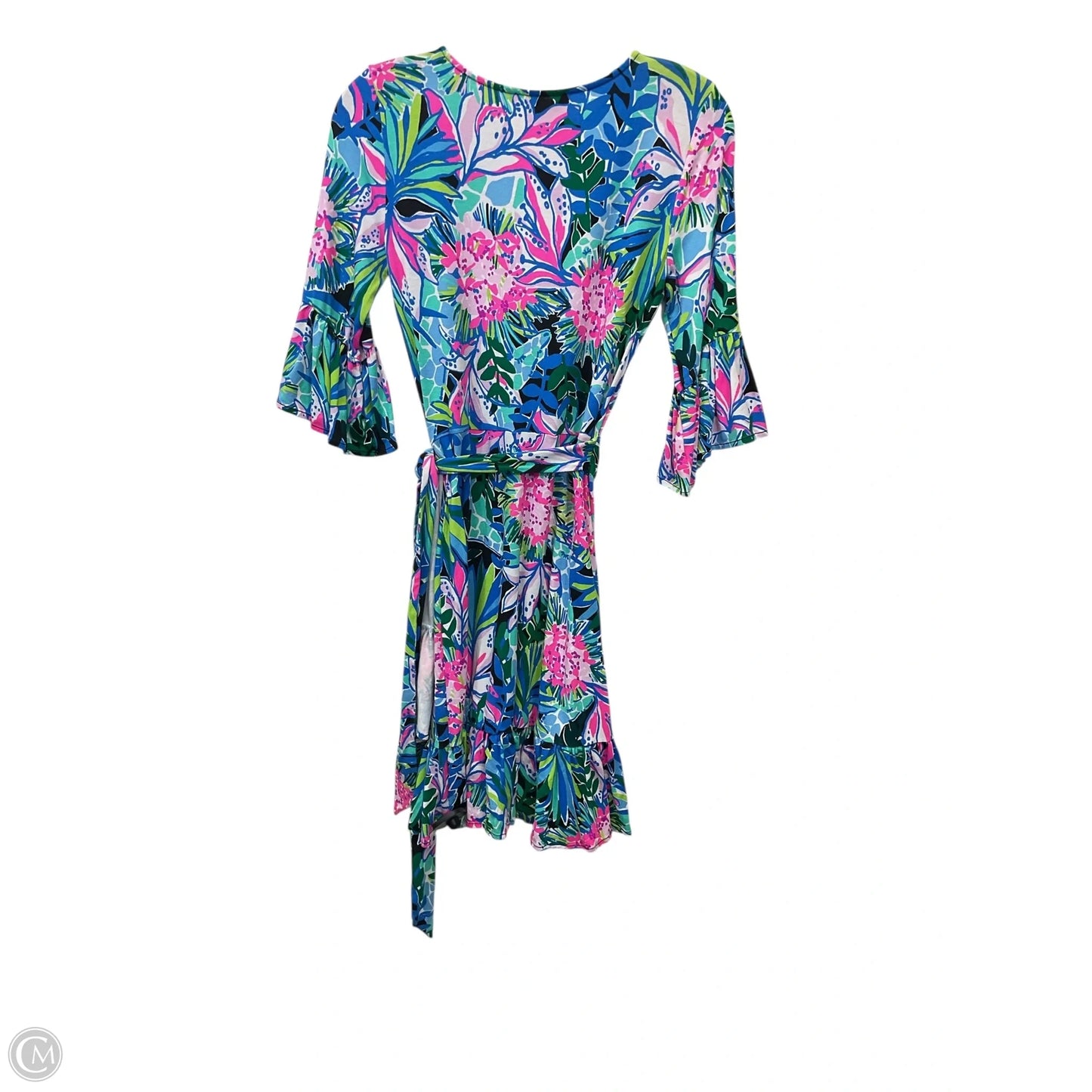Dress Designer By Lilly Pulitzer In Tropical Print, Size: Xs