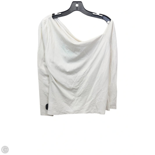 Top Long Sleeve By H&m In Cream, Size: L
