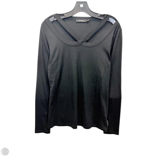 Top Long Sleeve By Doe & Rae In Black, Size: M