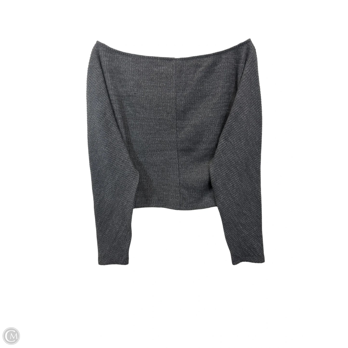 Top Long Sleeve By Wild Fable In Grey, Size: S