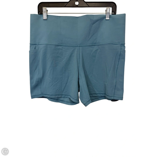 Athletic Shorts By Athleta In Blue, Size: 2x