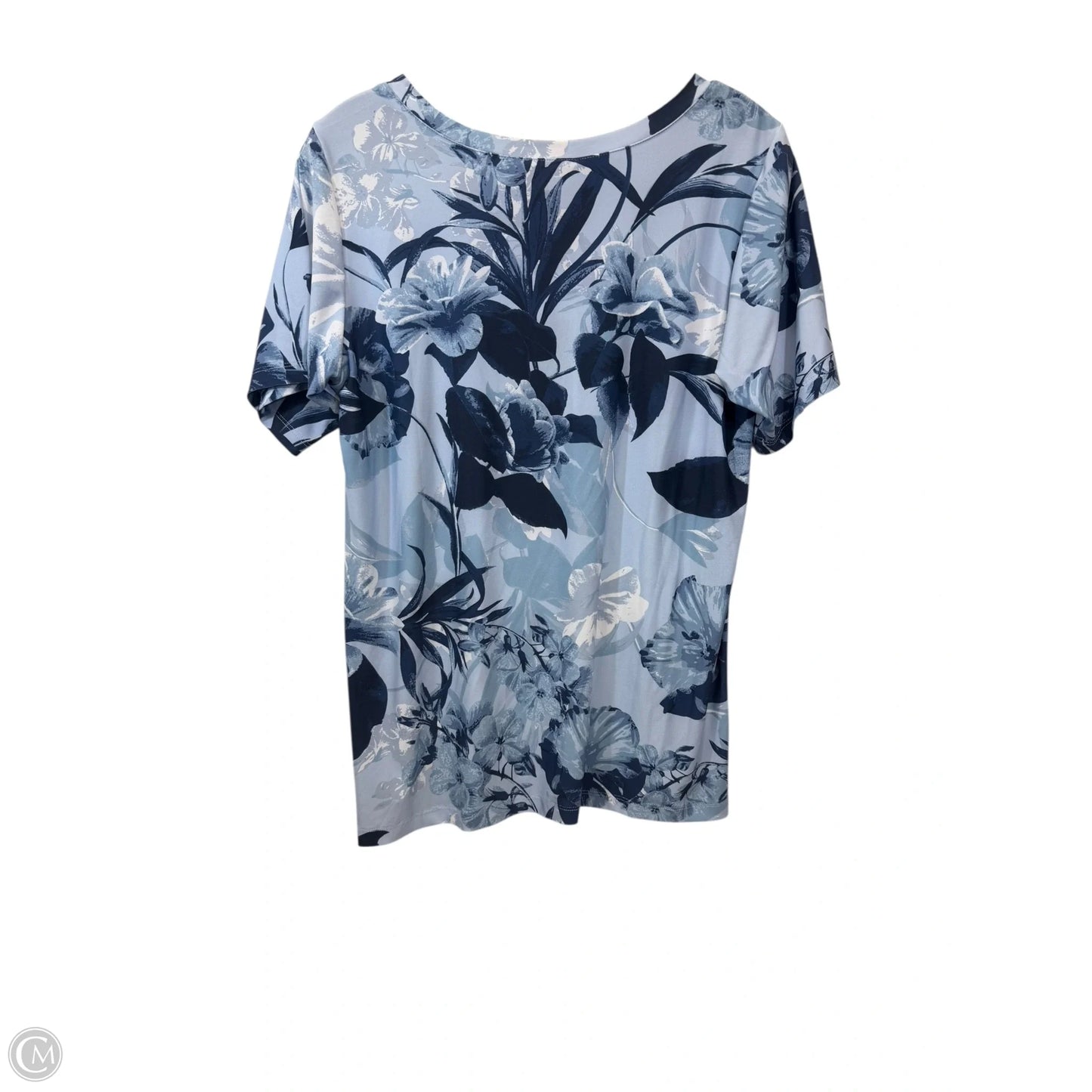 Top Short Sleeve By Dg2 In Blue, Size: S