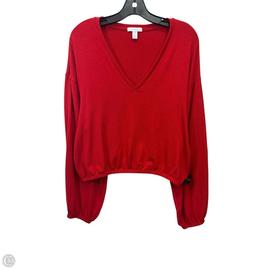 Top Long Sleeve By Beyond Yoga In Red, Size: M