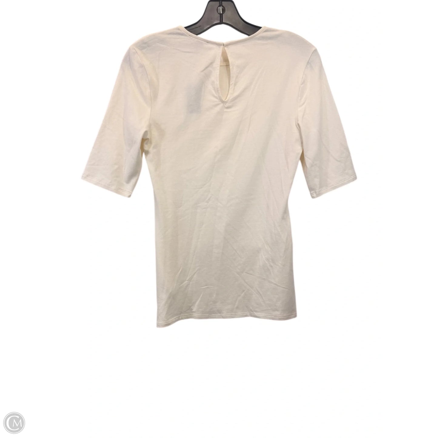 Top Short Sleeve By Express In Cream, Size: S
