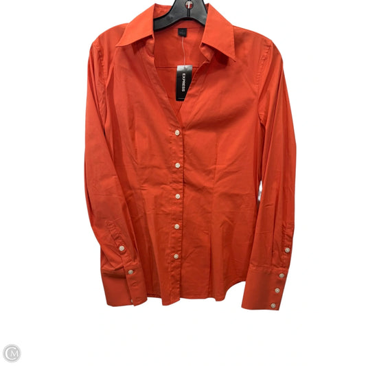 Top Long Sleeve By Express Design Studio In Orange, Size: S