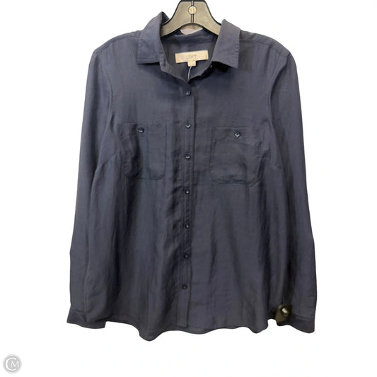 Top Long Sleeve By Loft In Blue, Size: S