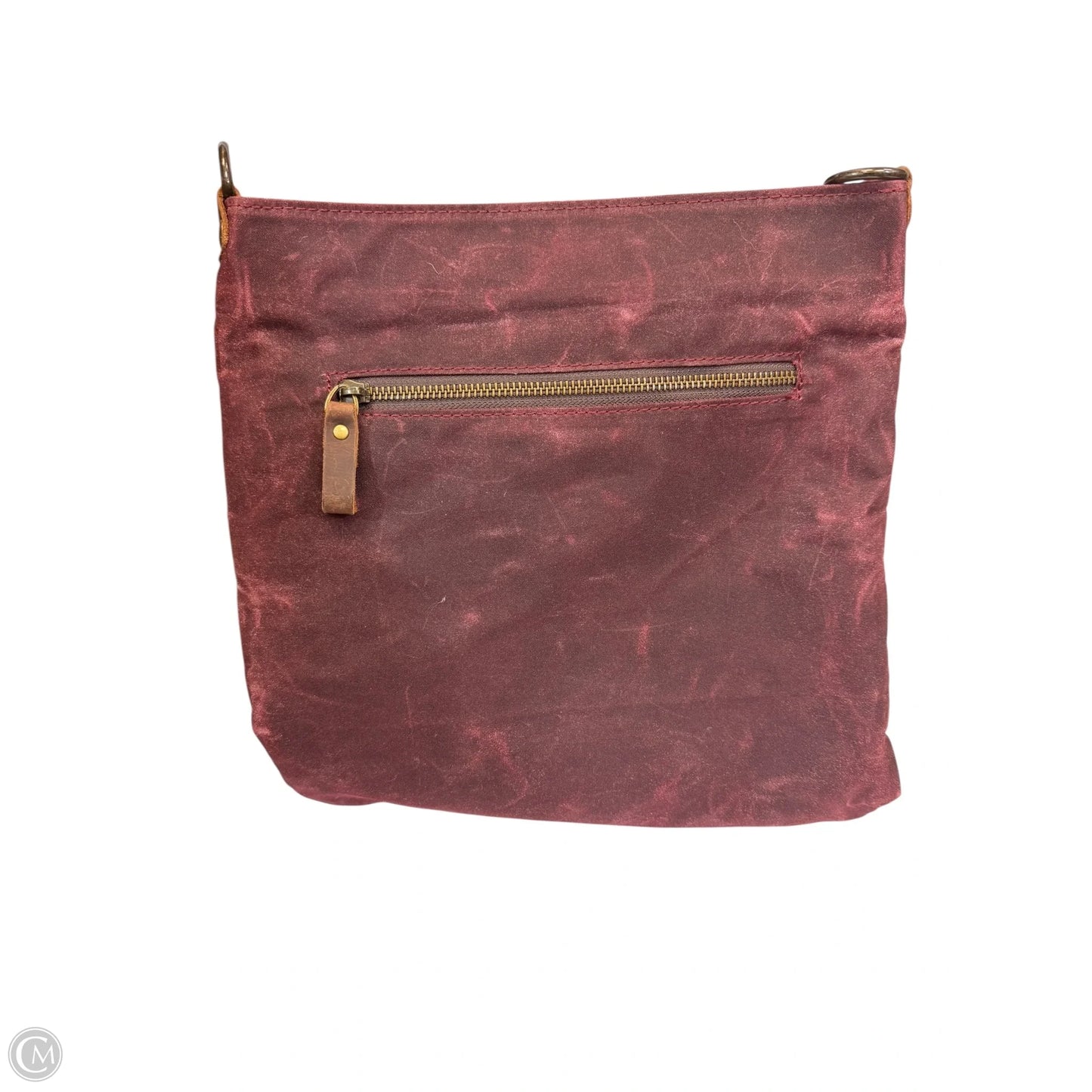 Crossbody Leather By Della, Size: Medium