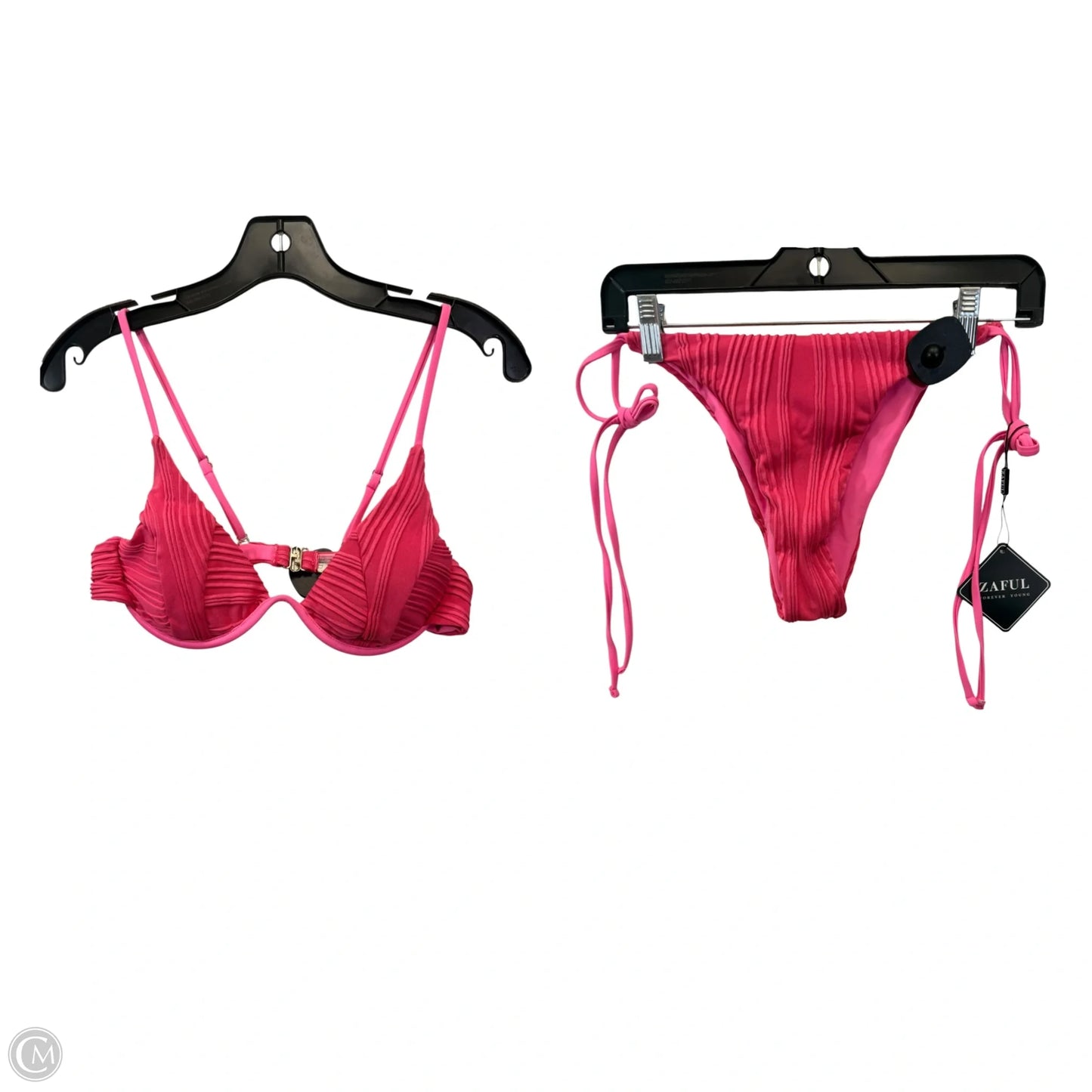 Swimsuit 2pc By Zaful In Pink, Size: S