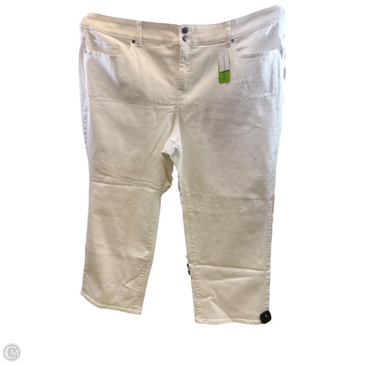 Jeans Straight By Lane Bryant In White, Size: 28