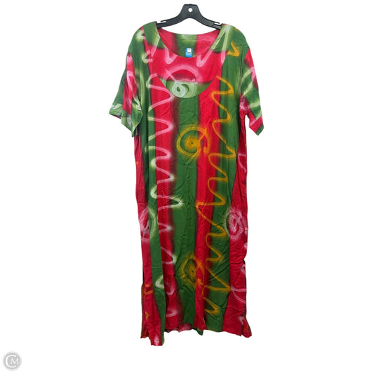 Swimwear Cover-up By Clothes Mentor In Multi-colored, Size: 1x