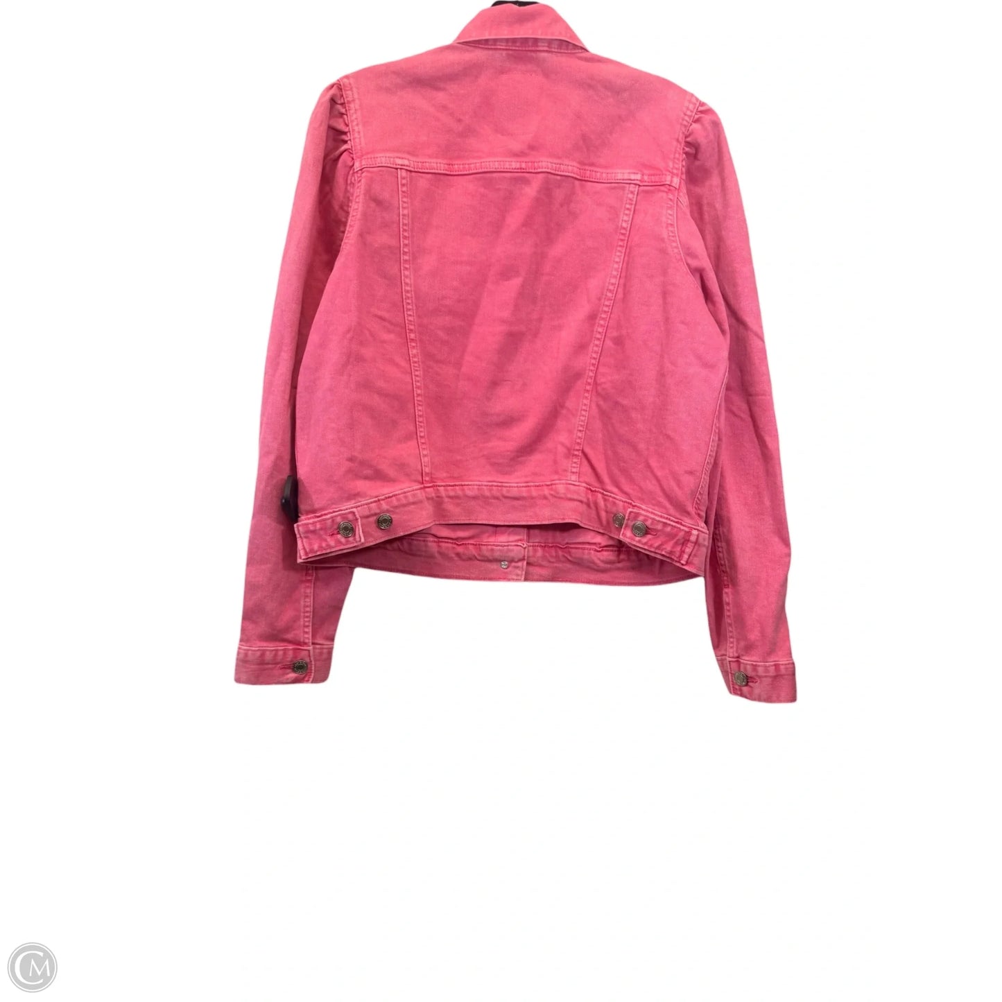 Jacket Denim By Gap In Pink, Size: L