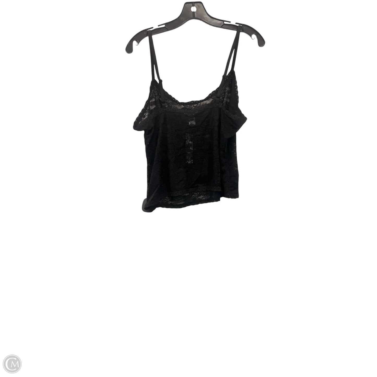 Top Sleeveless By Pink In Black, Size: Xl