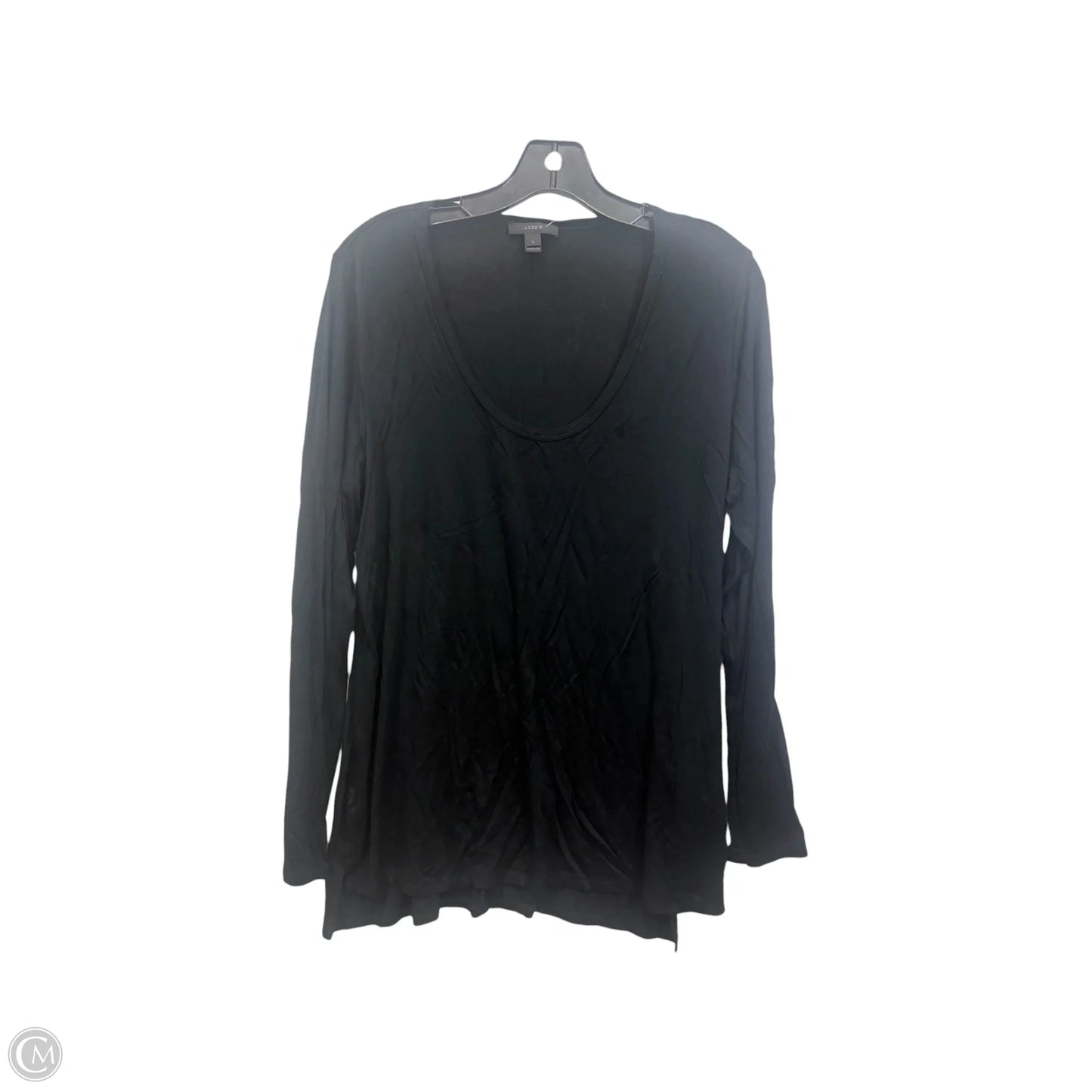 Top Long Sleeve By J. Crew In Black, Size: L