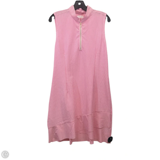 Athletic Dress By George Norman In Pink & White, Size: L