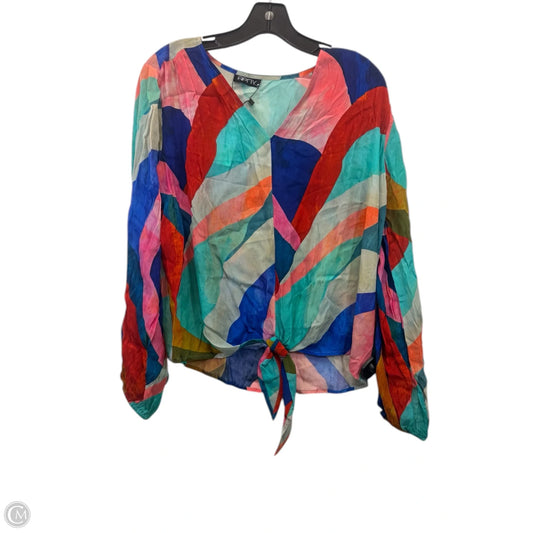 Top Long Sleeve By APNY In Multi-colored, Size: L