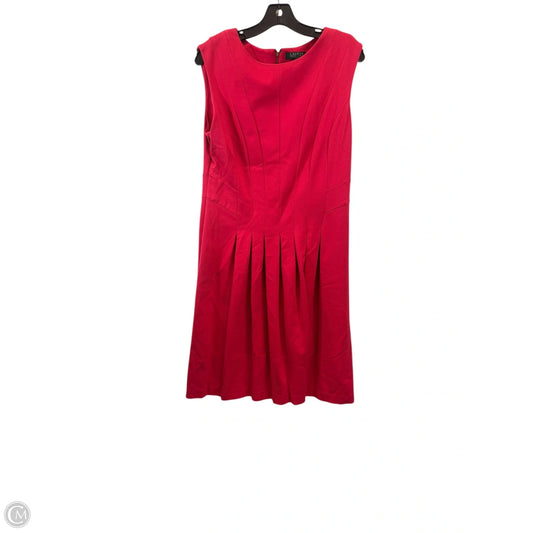 Dress Casual Midi By Lauren By Ralph Lauren In Pink, Size: Xl