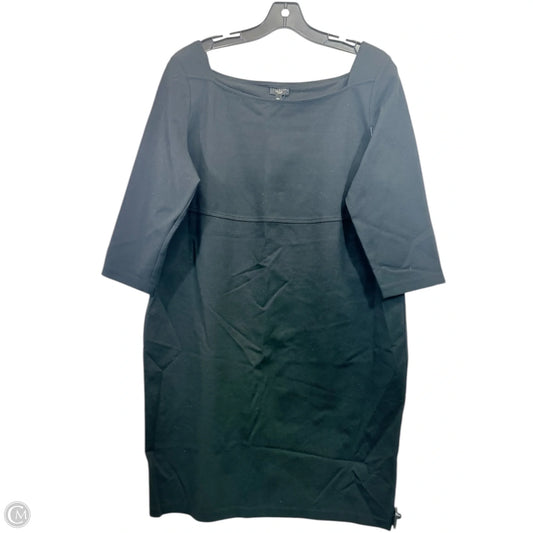 Dress Casual Midi By Talbots In Black, Size: 2x