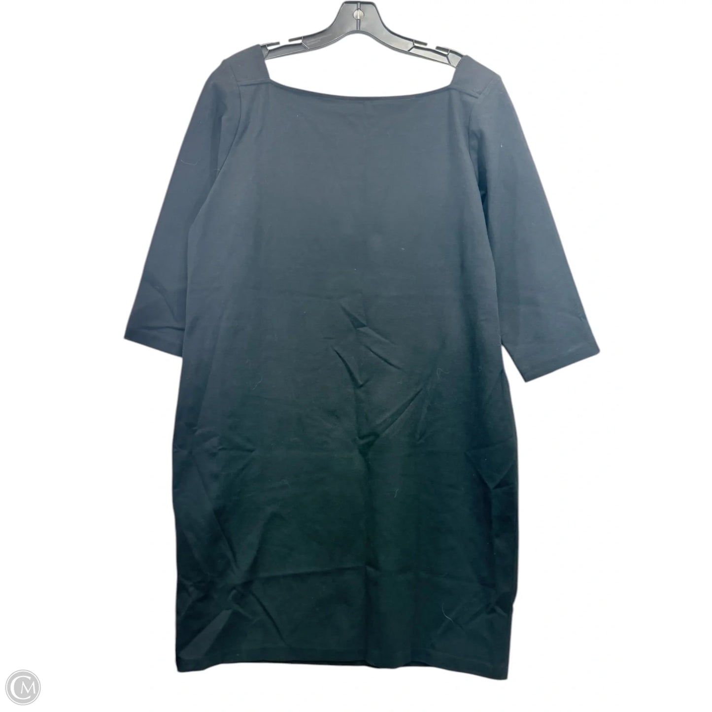 Dress Casual Midi By Talbots In Black, Size: 2x