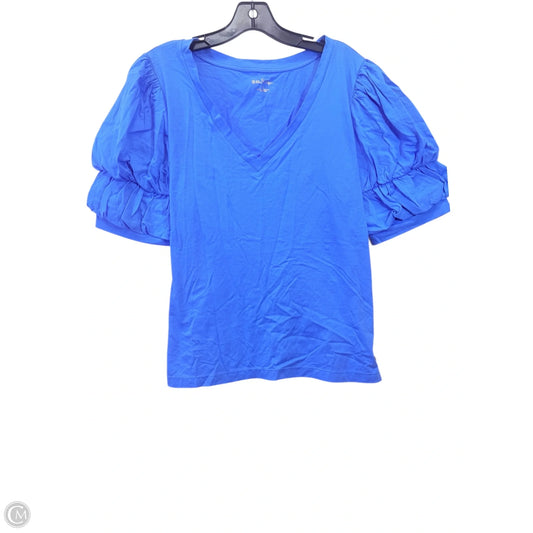 Top Short Sleeve Designer By Lilly Pulitzer In Blue, Size: Xl