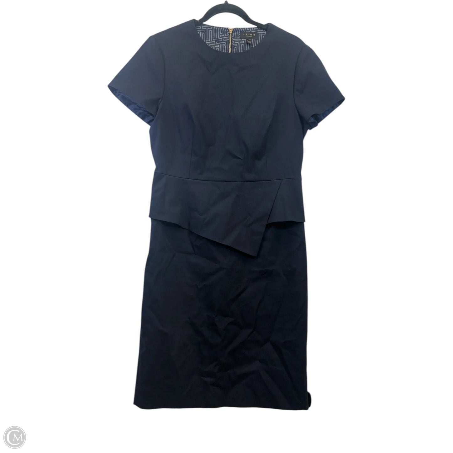 Dress Work By Ted Baker In Navy, Size: M