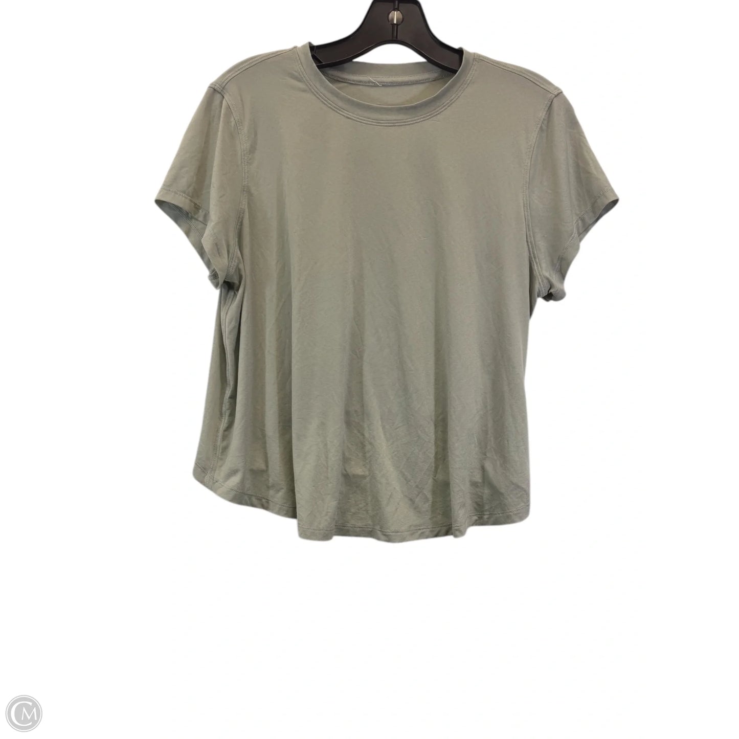 Athletic Top Short Sleeve By Lululemon In Green, Size: S