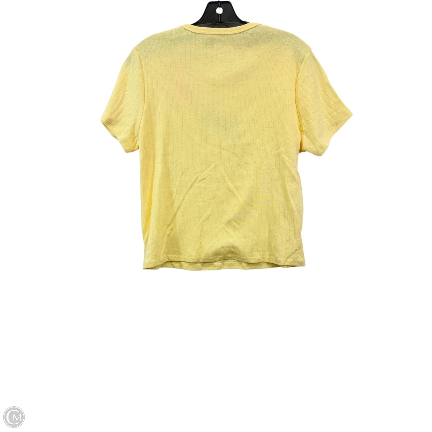 Top Short Sleeve Basic By Clothes Mentor In Yellow, Size: Xxl