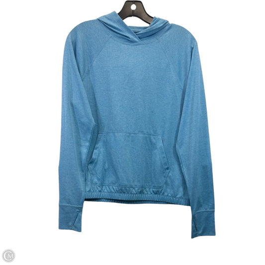 Athletic Top Long Sleeve Hoodie By Eddie Bauer In Blue, Size: Xs