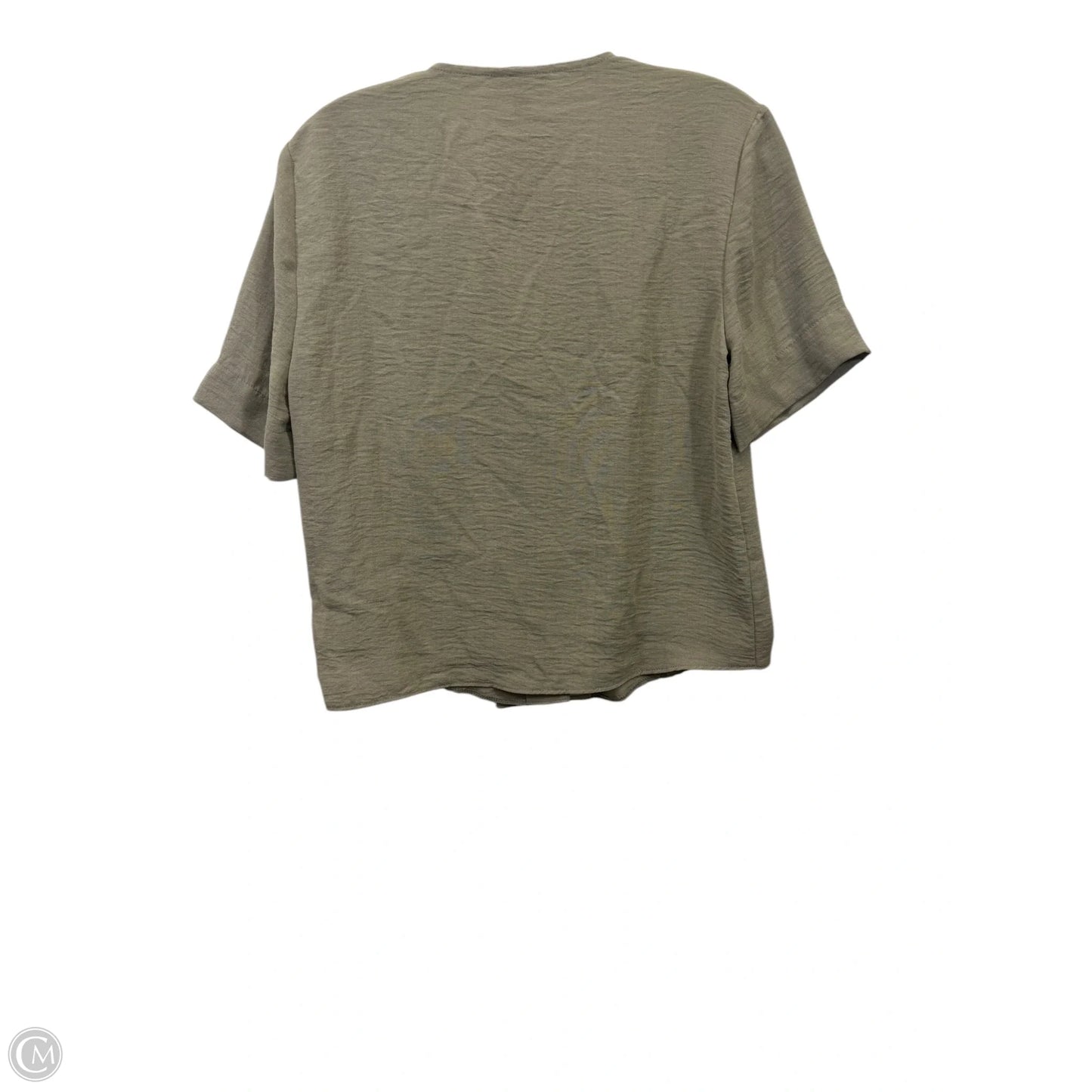 Top Short Sleeve By Top Shop In Green, Size: Xs
