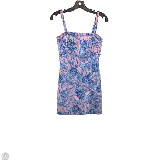 Romper Designer By Lilly Pulitzer In Blue & Pink, Size: Xxs