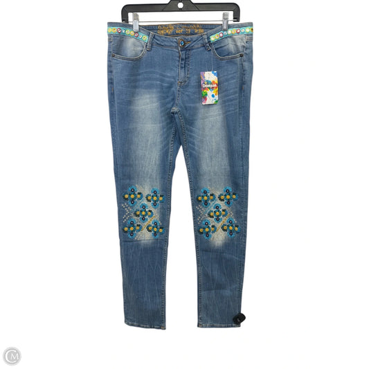 Jeans Boot Cut By Desigual In Multi-colored, Size: 10