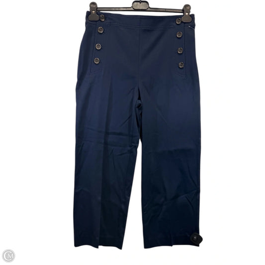 Pants Cropped By Ann Taylor In Navy, Size: 6p