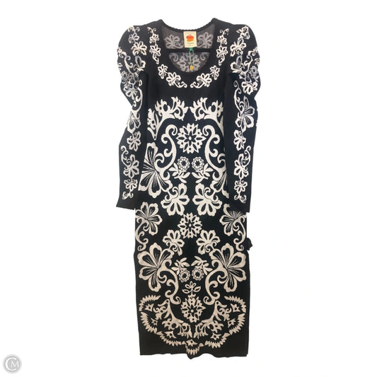 Dress Casual Maxi By Farm Rio In Black & White, Size: S