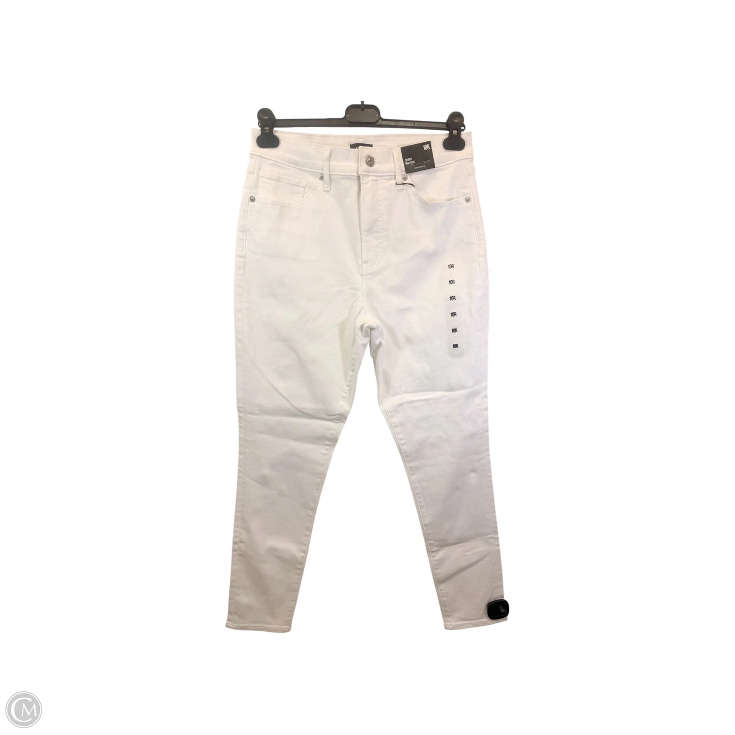 Jeans Skinny By Express In White, Size: 10