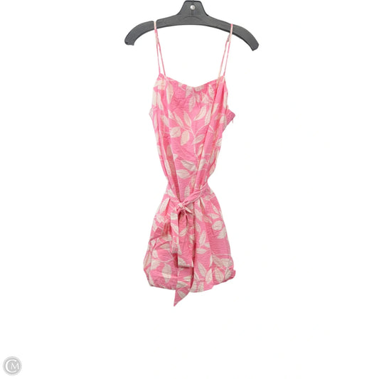 Dress Party Short By Loft In Cream & Pink, Size: M