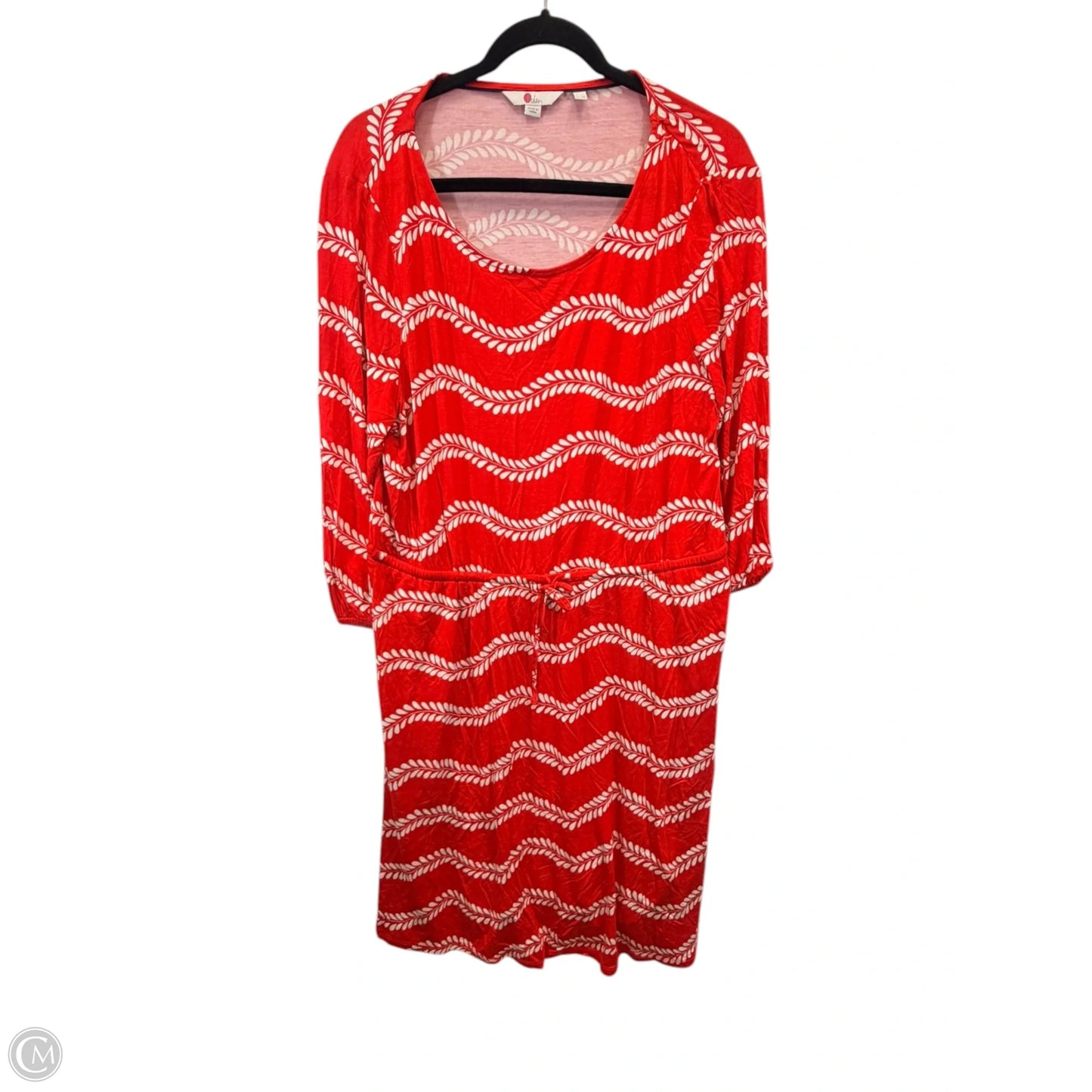Dress Casual Short By Boden In Orange & White, Size: Xl
