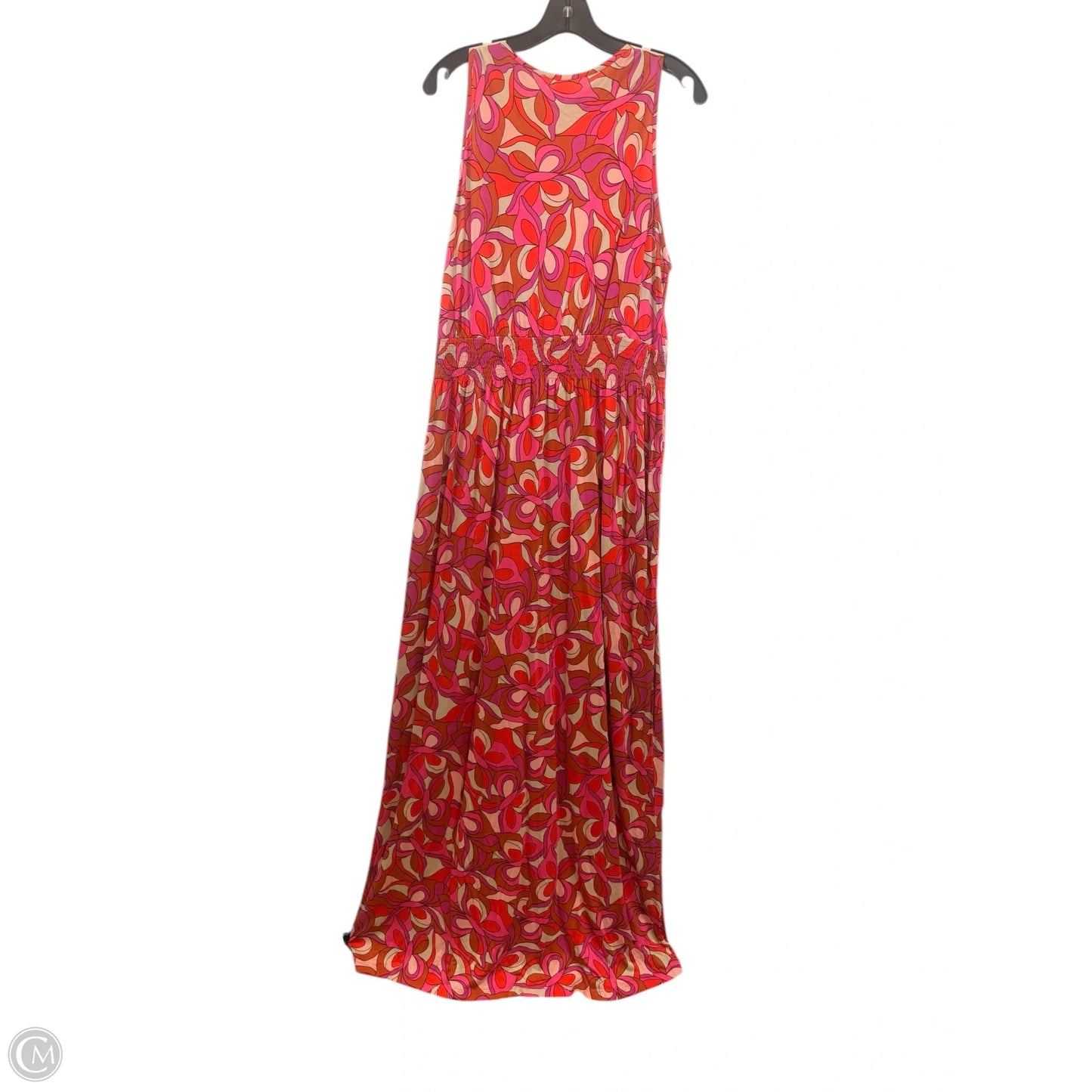 Dress Casual Maxi By Lascana In Orange & Pink, Size: Xl