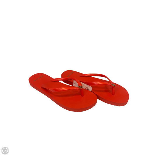 Sandals Designer By Tory Burch In Orange, Size: 8
