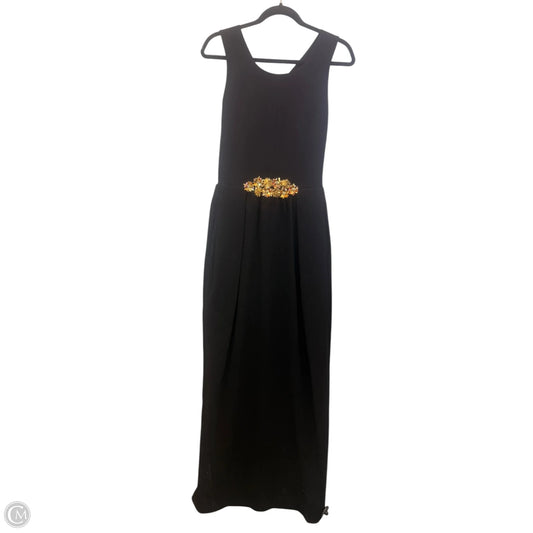 Dress Designer By Tory Burch In Black & Gold, Size: Xs