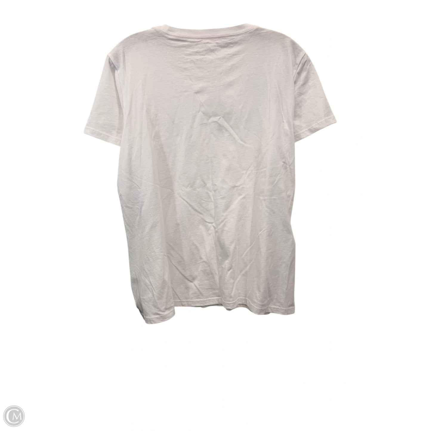 Top Short Sleeve Designer By Kate Spade In Blue & White, Size: Xl