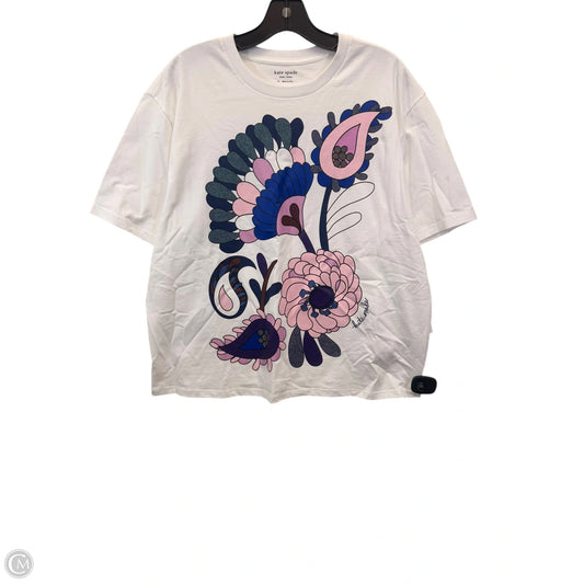 Top Short Sleeve Designer By Kate Spade In Blue & Purple, Size: Xl