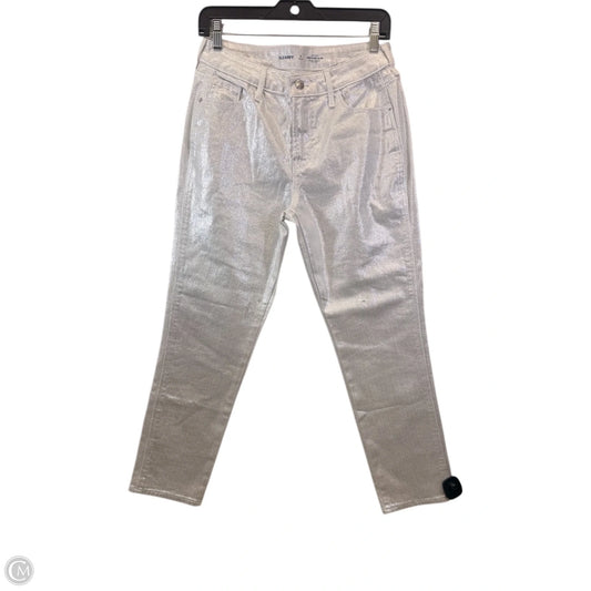 Jeans Skinny By Old Navy In Silver, Size: 4p