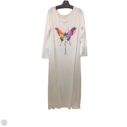 Dress Casual Maxi  In White, Size: L