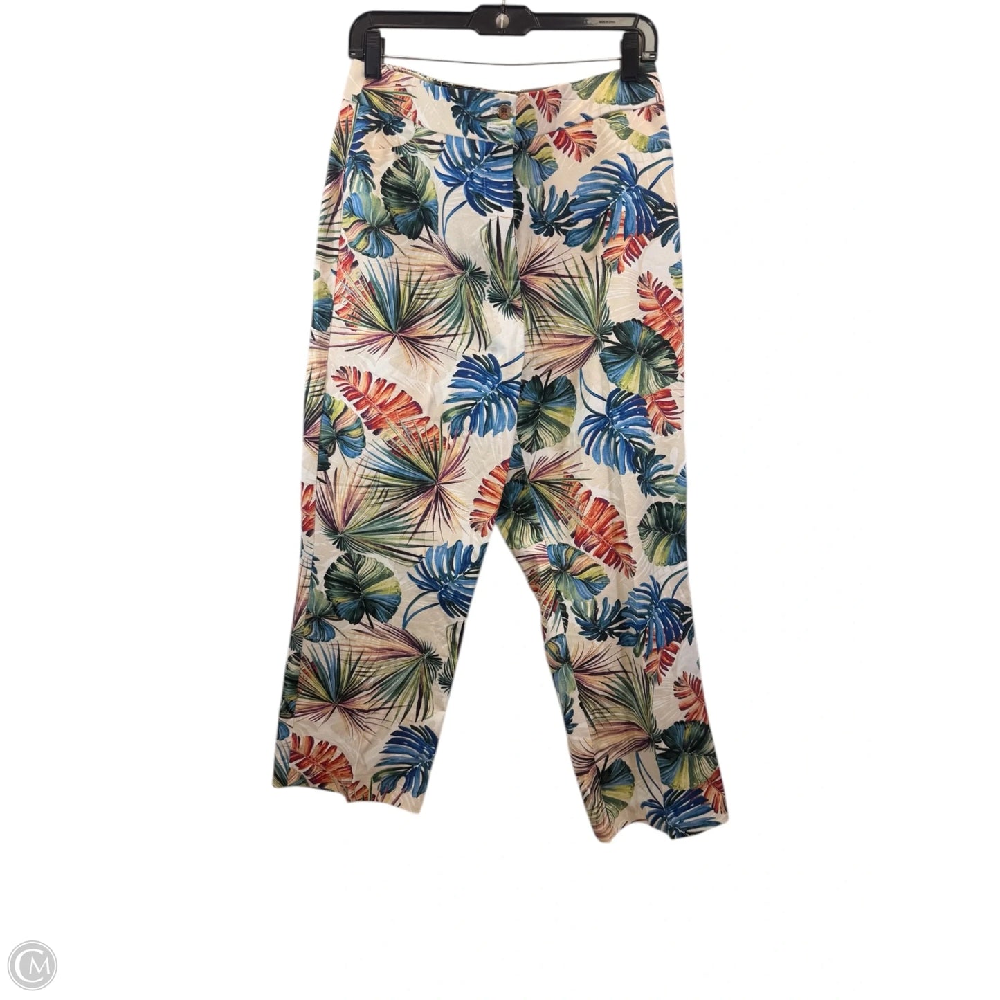 Pants Cropped By Chicos In Tropical Print, Size: 14