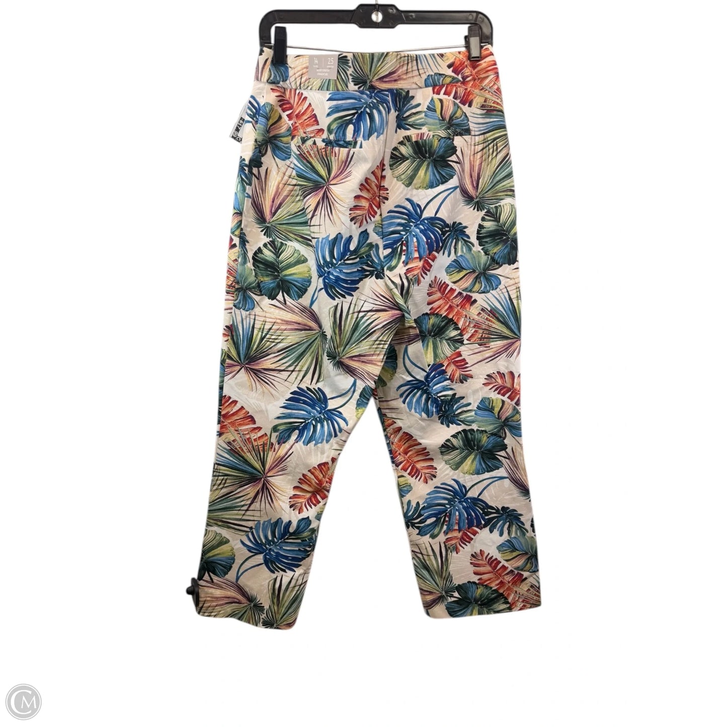 Pants Cropped By Chicos In Tropical Print, Size: 14