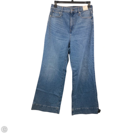 Jeans Wide Leg By J. Crew In Blue Denim, Size: 10