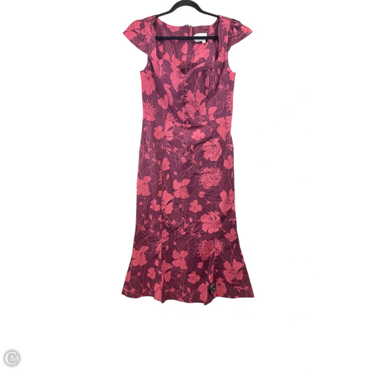 Dress Casual Maxi By Anthropologie In Pink & Purple, Size: M