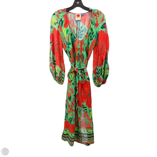 Dress Casual Maxi By Farm Rio In Tropical Print, Size: M