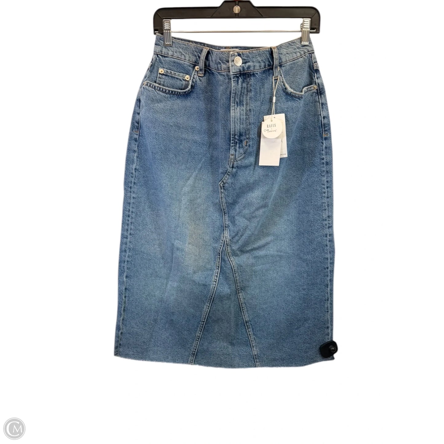 Skirt Midi By Rails In Blue Denim, Size: 8