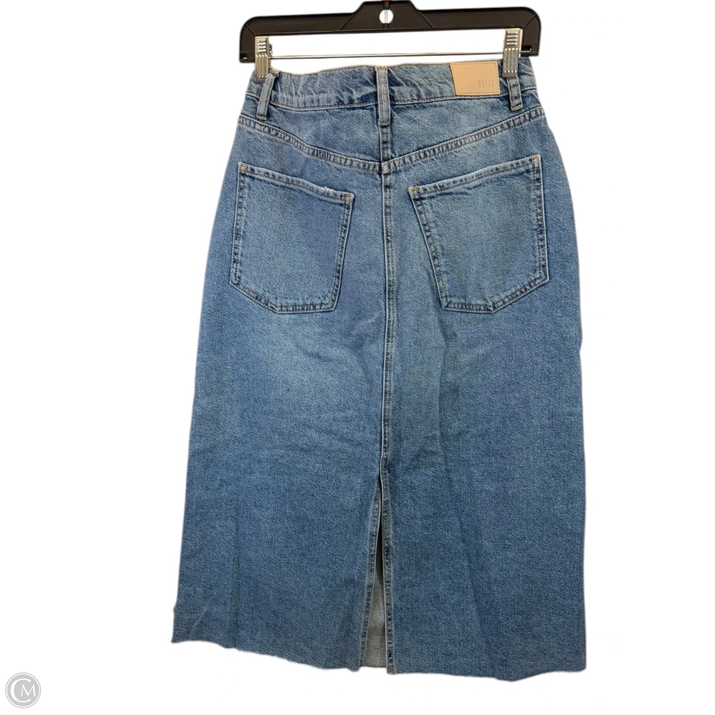 Skirt Midi By Rails In Blue Denim, Size: 8